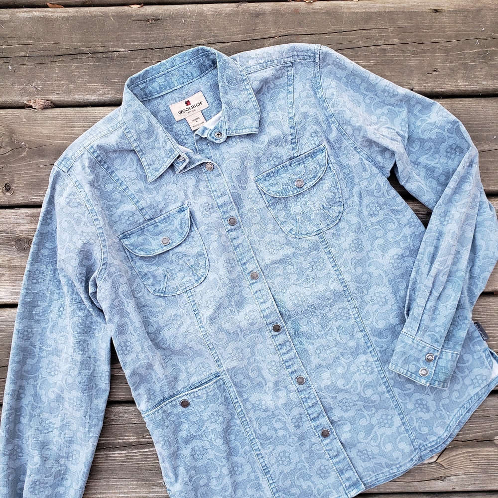 Woolrich | Paisley BlueJay Chambray Shacket
